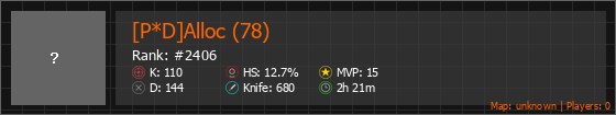 [P*D]Alloc (78) Stats Banner