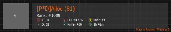 [P*D]Alloc (81) Stats Banner