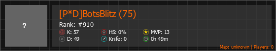 [P*D]BotsBlitz (75) Stats Banner