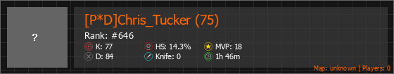 [P*D]Chris_Tucker (75) Stats Banner