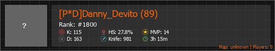 [P*D]Danny_Devito (89) Stats Banner