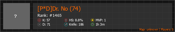 [P*D]Dr. No (74) Stats Banner