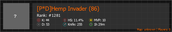 [P*D]Hemp Invader (86) Stats Banner