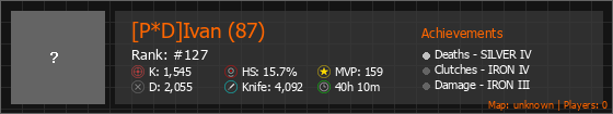[P*D]Ivan (87) Stats Banner