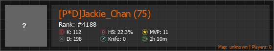 [P*D]Jackie_Chan (75) Stats Banner