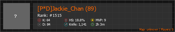 [P*D]Jackie_Chan (89) Stats Banner