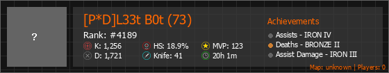 [P*D]L33t B0t (73) Stats Banner