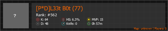 [P*D]L33t B0t (77) Stats Banner