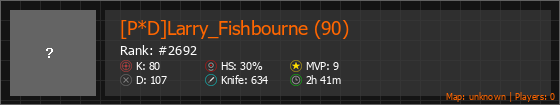 [P*D]Larry_Fishbourne (90) Stats Banner