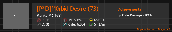 [P*D]M0rbid Desire (73) Stats Banner
