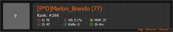 [P*D]Marlon_Brando (77) Stats Banner