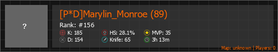 [P*D]Marylin_Monroe (89) Stats Banner