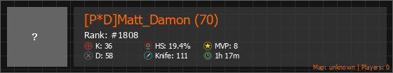 [P*D]Matt_Damon (70) Stats Banner