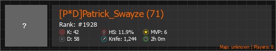 [P*D]Patrick_Swayze (71) Stats Banner