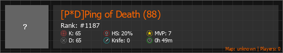[P*D]Ping of Death (88) Stats Banner