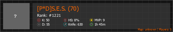 [P*D]S.E.S. (70) Stats Banner