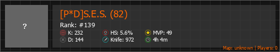 [P*D]S.E.S. (82) Stats Banner