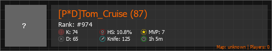 [P*D]Tom_Cruise (87) Stats Banner