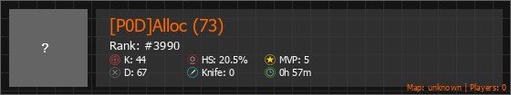 [P0D]Alloc (73) Stats Banner