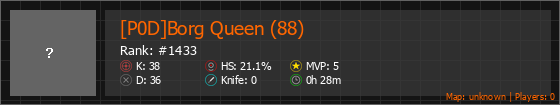 [P0D]Borg Queen (88) Stats Banner