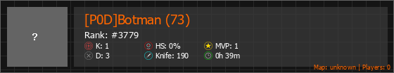[P0D]Botman (73) Stats Banner