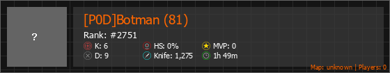 [P0D]Botman (81) Stats Banner