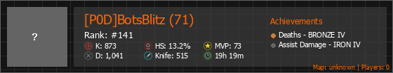 [P0D]BotsBlitz (71) Stats Banner