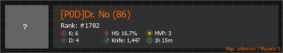 [P0D]Dr. No (86) Stats Banner