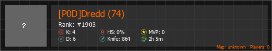 [P0D]Dredd (74) Stats Banner