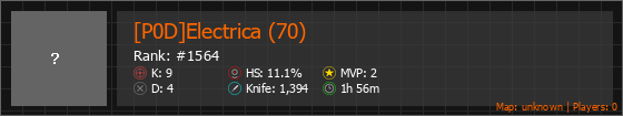 [P0D]Electrica (70) Stats Banner