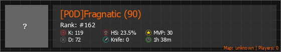 [P0D]Fragnatic (90) Stats Banner