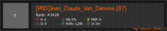 [P0D]Jean_Claude_Van_Damme (87) Stats Banner