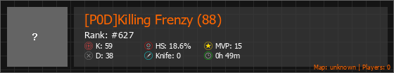 [P0D]Killing Frenzy (88) Stats Banner