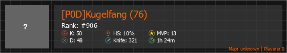 [P0D]Kugelfang (76) Stats Banner