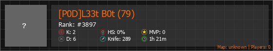 [P0D]L33t B0t (79) Stats Banner