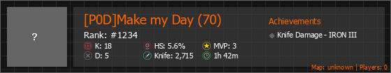 [P0D]Make my Day (70) Stats Banner