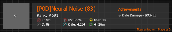 [P0D]Neural Noise (83) Stats Banner