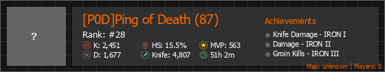 [P0D]Ping of Death (87) Stats Banner