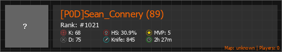 [P0D]Sean_Connery (89) Stats Banner