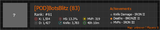 [POD]BotsBlitz (83) Stats Banner