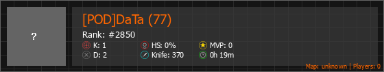[POD]DaTa (77) Stats Banner