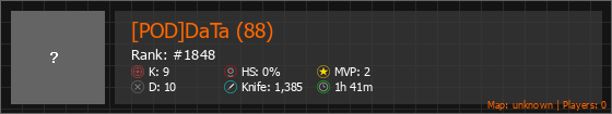 [POD]DaTa (88) Stats Banner