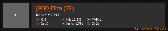 [POD]Eliza (72) Stats Banner