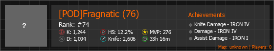 [POD]Fragnatic (76) Stats Banner