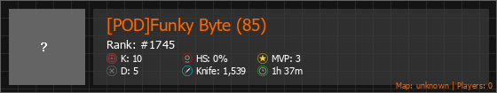 [POD]Funky Byte (85) Stats Banner