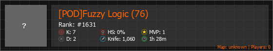 [POD]Fuzzy Logic (76) Stats Banner