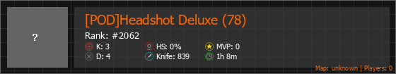 [POD]Headshot Deluxe (78) Stats Banner