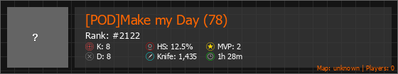 [POD]Make my Day (78) Stats Banner