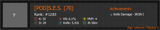 [POD]S.E.S. (70) Stats Banner