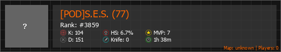 [POD]S.E.S. (77) Stats Banner
